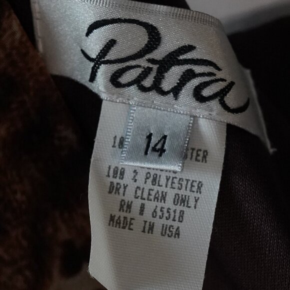 NWT, Patra, Vintage Leopard Sleeveless Fit & Flare Dress, Brown, Black, Tan - Picture 8 of 8
